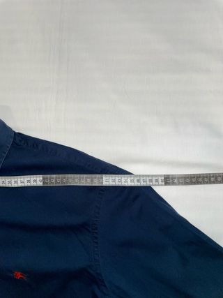 Camisa Burberry London Azul Marino Logo Rojo XL