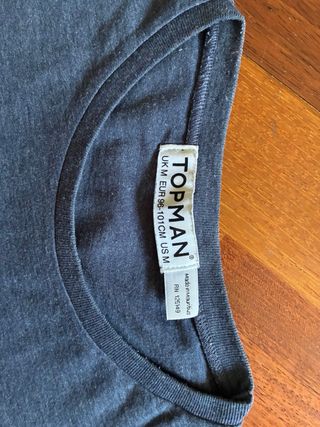 Camiseta Topman Talla S Azul
