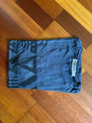 Camiseta Topman Talla S Azul