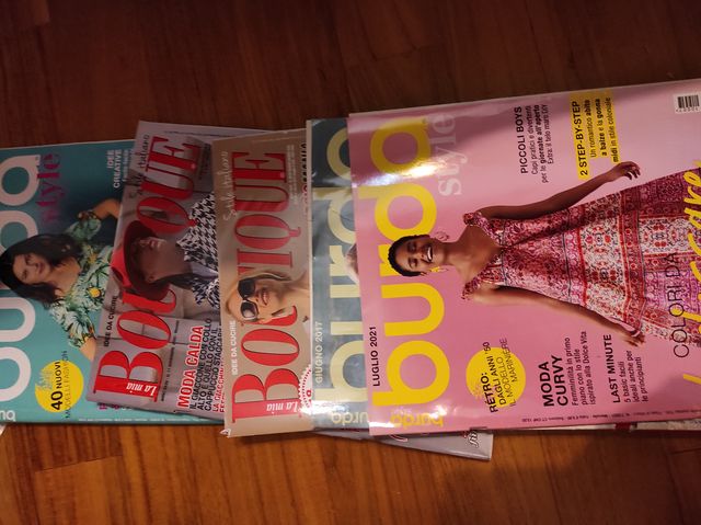 Riviste Burda cucito: cartamodelli