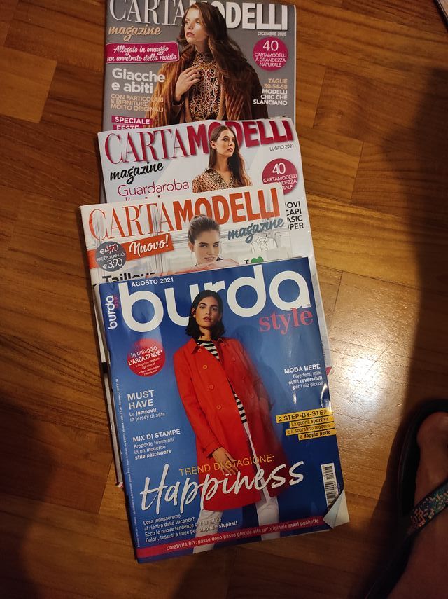 Riviste Burda cucito: cartamodelli
