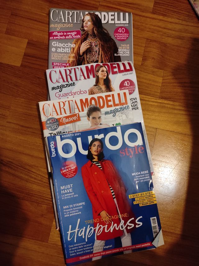 Riviste Burda cucito: cartamodelli