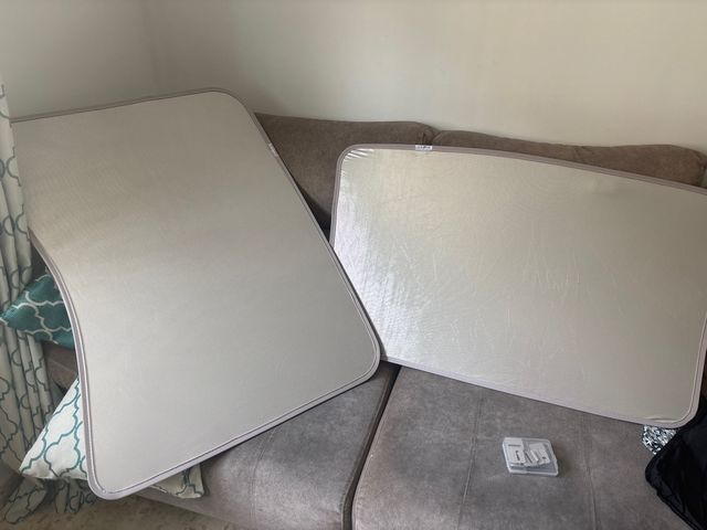 Parasoles coche - 2 uds. Gris