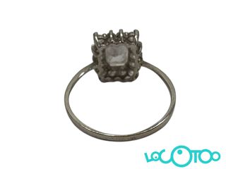 Anillo circonita plata