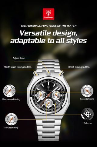 Reloj POEDAGAR cronógrafo
