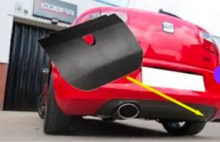 Tapa gancho trasera Seat Leon Cupra 1M