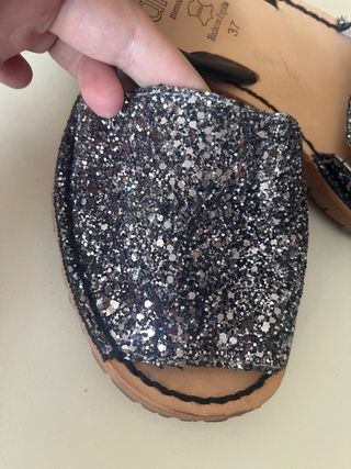 Sandali Dix glitter argento 37