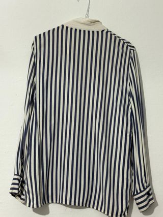 Camisa Zara rayas azul-blanco