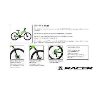 Bicicleta MTB Racer 27.5