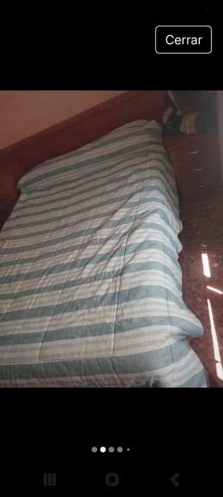 Dos Edredones a rayas beige-gris