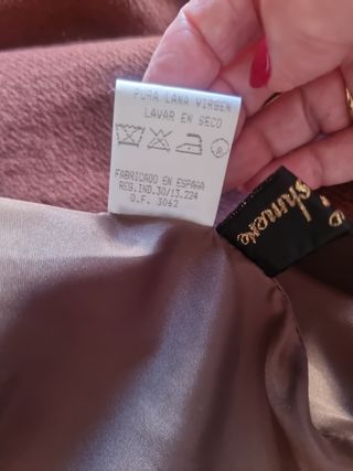 Traje chaqueta marrón mujer, pura lana virgen