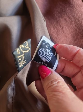 Traje chaqueta marrón mujer, pura lana virgen