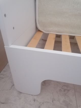 Cuna evolutiva blanca + cómoda cambiador