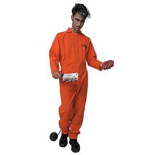 Disfraz Preso Loco Naranja Adulto