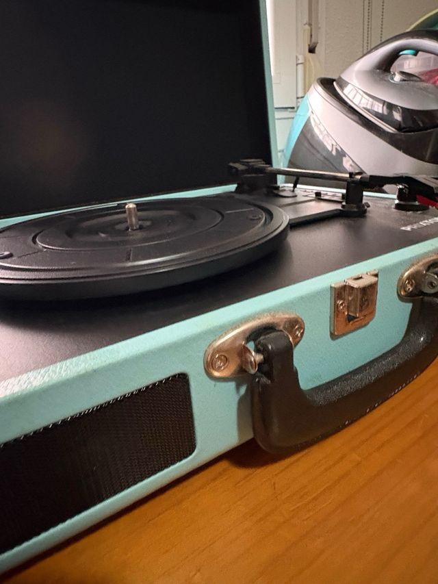 Maletín tocadiscos vintage