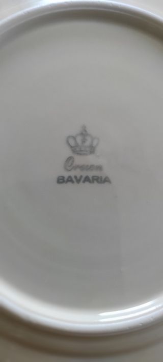 3 Piattini Dessert Vintage - Porcellana bianco oro