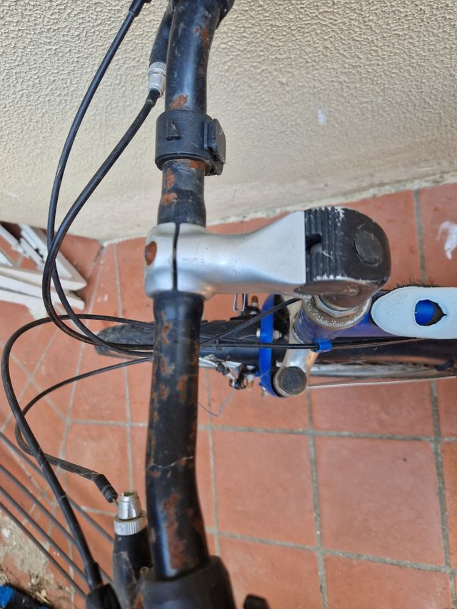 Bicicleta montaña azul