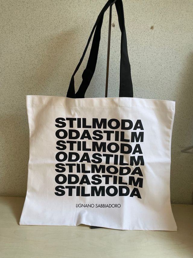 Shopper canvas Stilmoda Lignano cm50 x cm44
