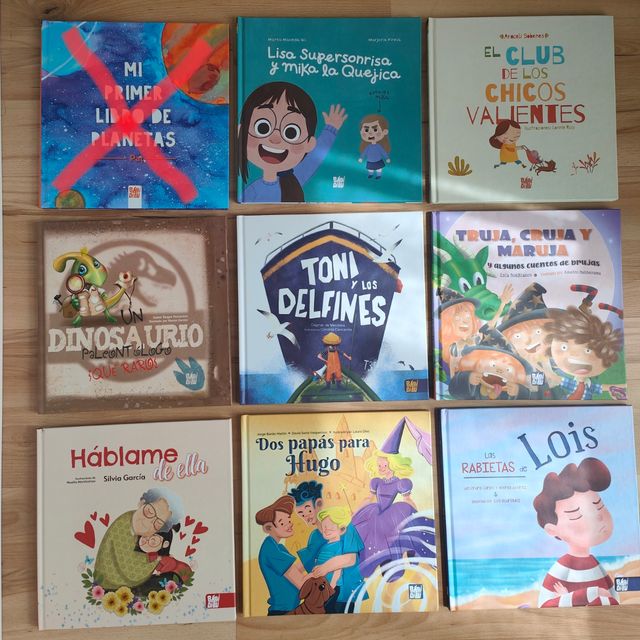 Lote de libros de la editorial infantil BABIDI-BÚ