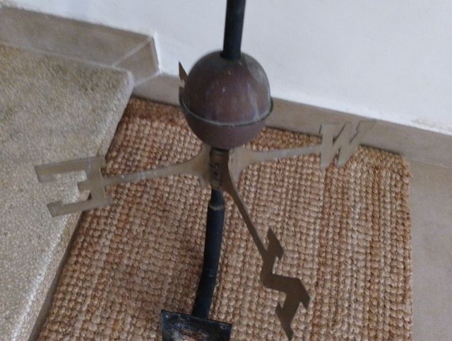 Banderuola vintage a forma di cavallo in metallo