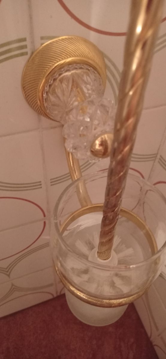 Escobillero Baño - Dorado