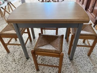 Mesa cocina + 6 taburetes