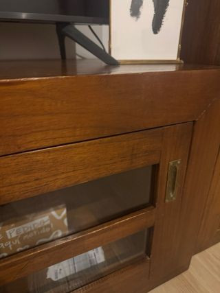 Mueble TV madera maciza