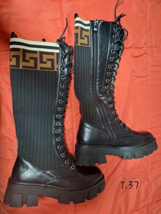 Botas negras altas talla 37