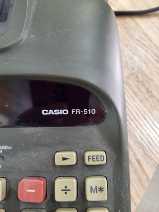CASIO FR-510: Calculadora Impresora