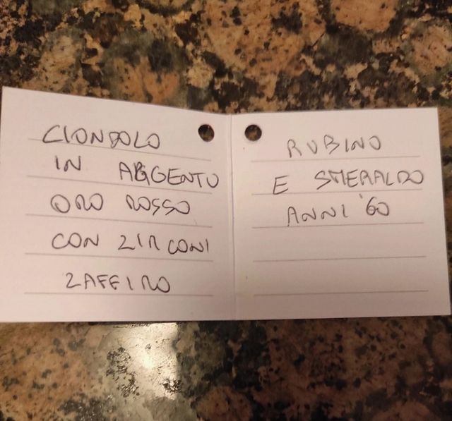 Ciondolo argento vintage