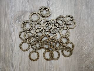 Conectores,Fornituras 43 uds Anillas bronce | Bisu