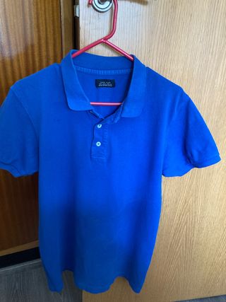 Polo Zara Man azul