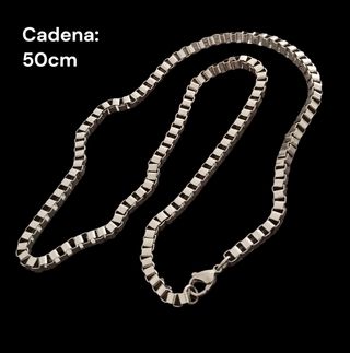 Cadena cuadraditos 50cm - Acero quirúrgico 316l