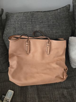 Bolso beige grande
