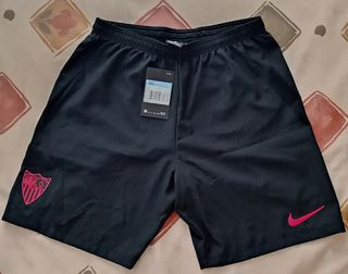 Camiseta y Calzonas adulto negras Sevilla FC