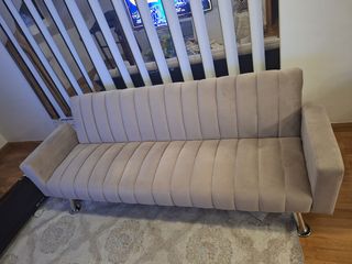 Sofá cama beige - Sofá-cama