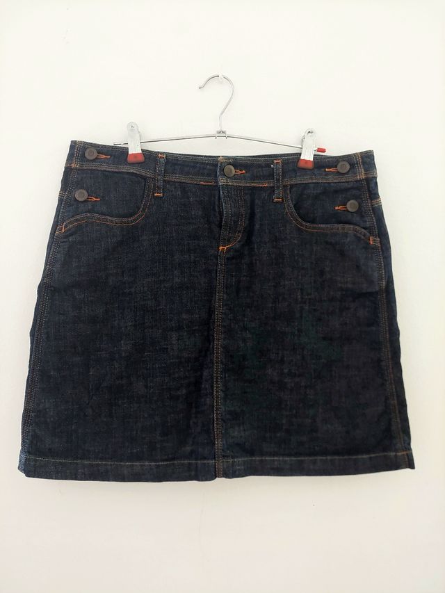 Falda vaquera oscura T.44