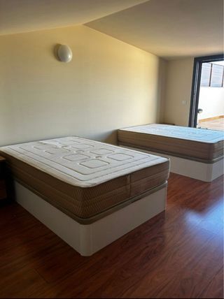 Cama completa marrón-gris