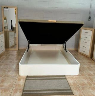 Cama completa marrón-gris