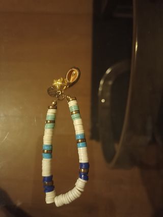 Pulsera blanca y azul de Vejer