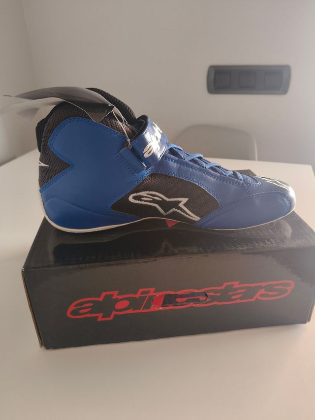 Botas Alpinestar azules y grises