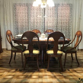 Comedor madera maciza 6 sillas