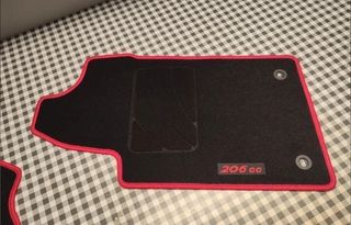 + Peugeot 206CC 206 CC Alfombrillas a medida 