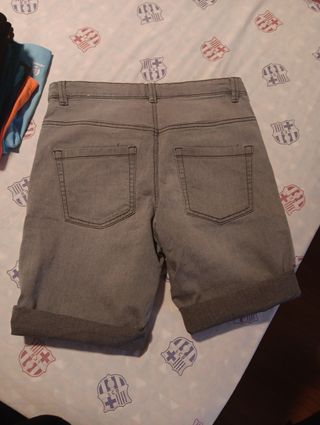 Vaquero corto gris niño - Talla S