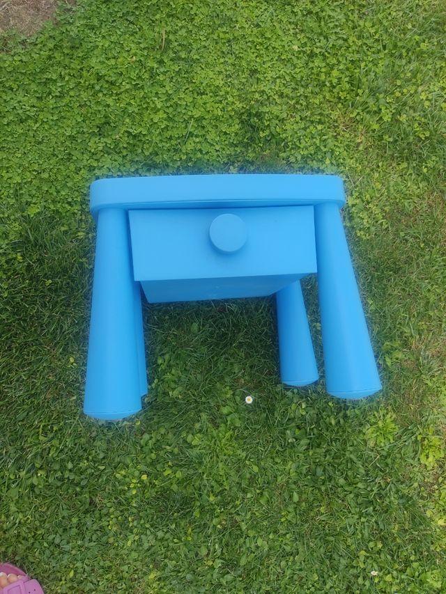 Comodino per bambini blu Ikea Mammut