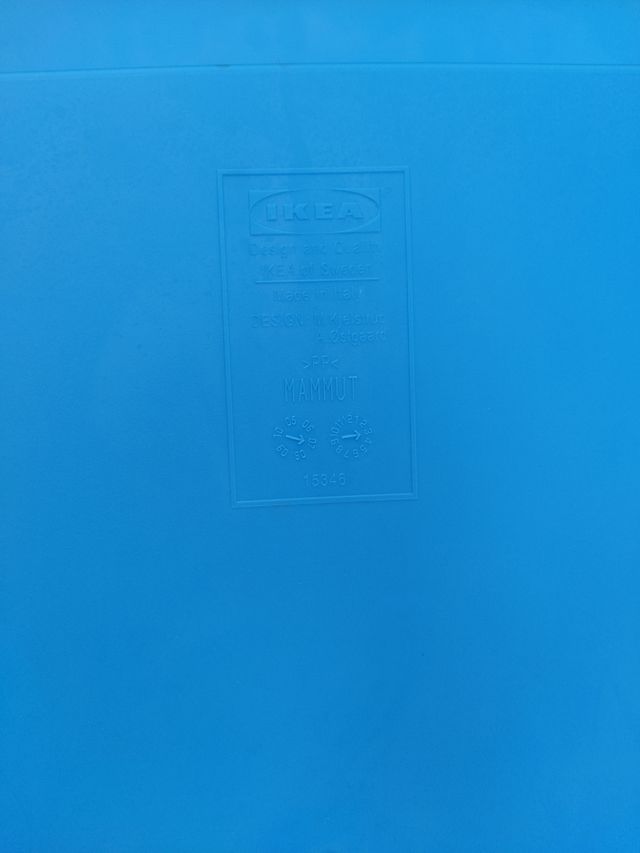 Comodino per bambini blu Ikea Mammut