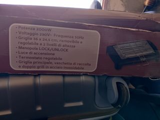 Barbecue elettrico XDJA802K - Griglia