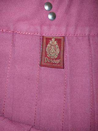 Minigonna plissé rosa Dondup