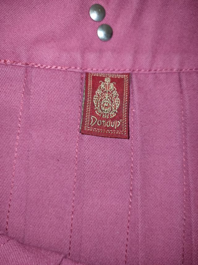 Minigonna plissé rosa Dondup