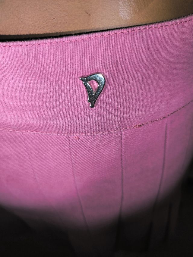 Minigonna plissé rosa Dondup